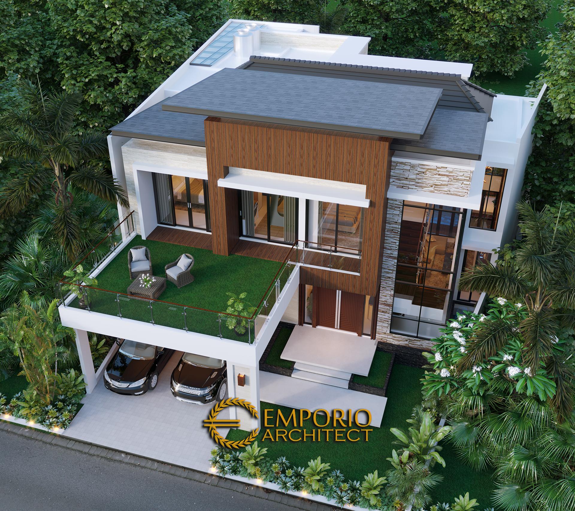 Desain Rumah Modern 2 Lantai Bapak T di Citraland, Jakarta