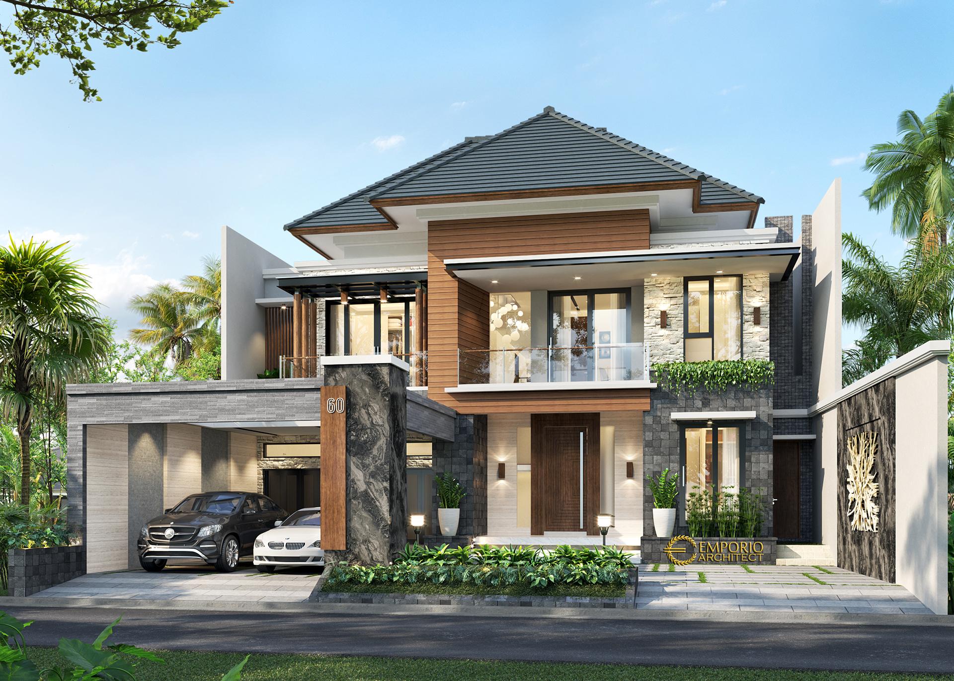  Desain  Rumah  Modern  2 Lantai Mrs Asty di Ponorogo Jawa  Timur 