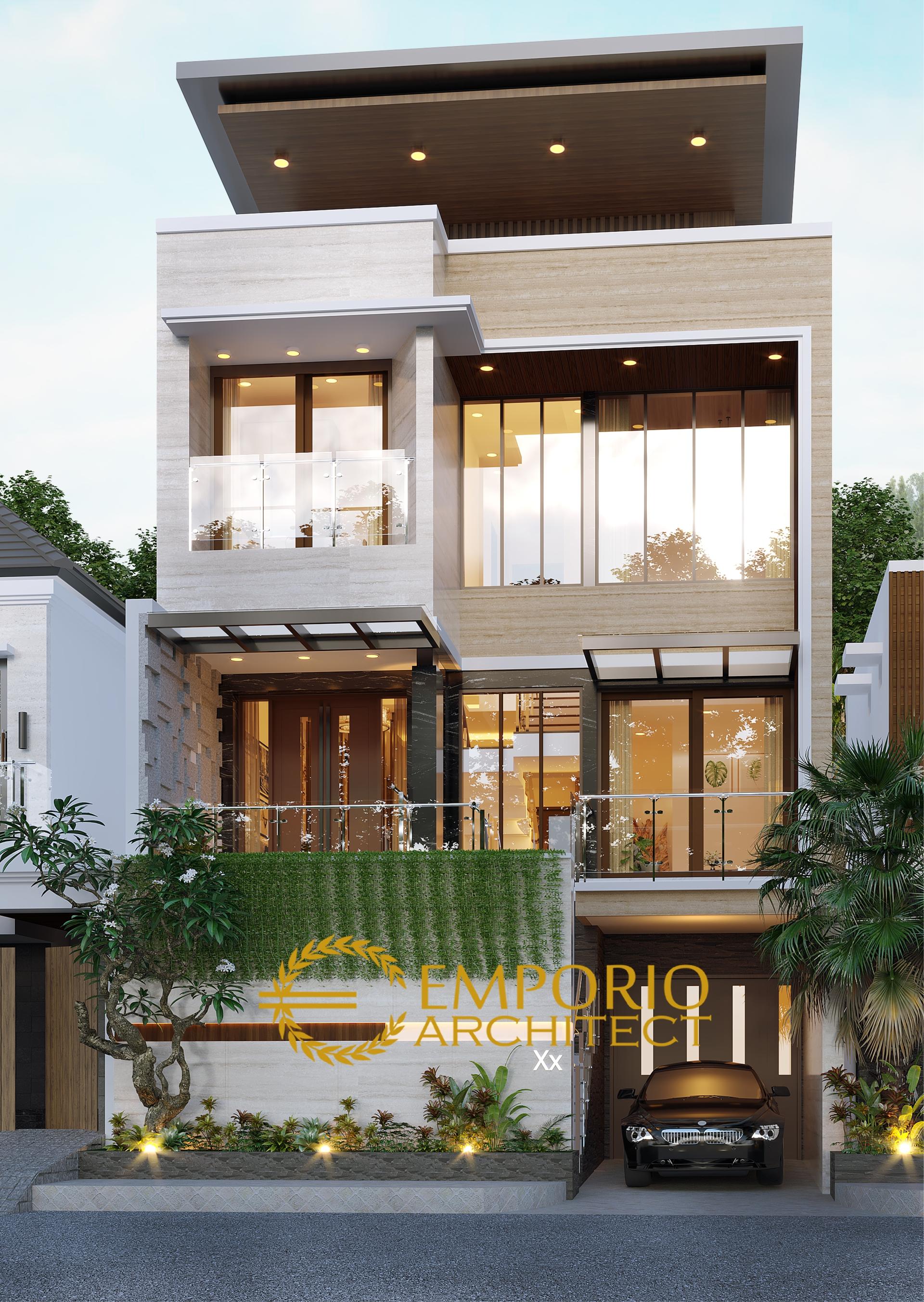  Desain  Rumah  Modern  3 Lantai Bapak Angga di Surabaya Jawa  