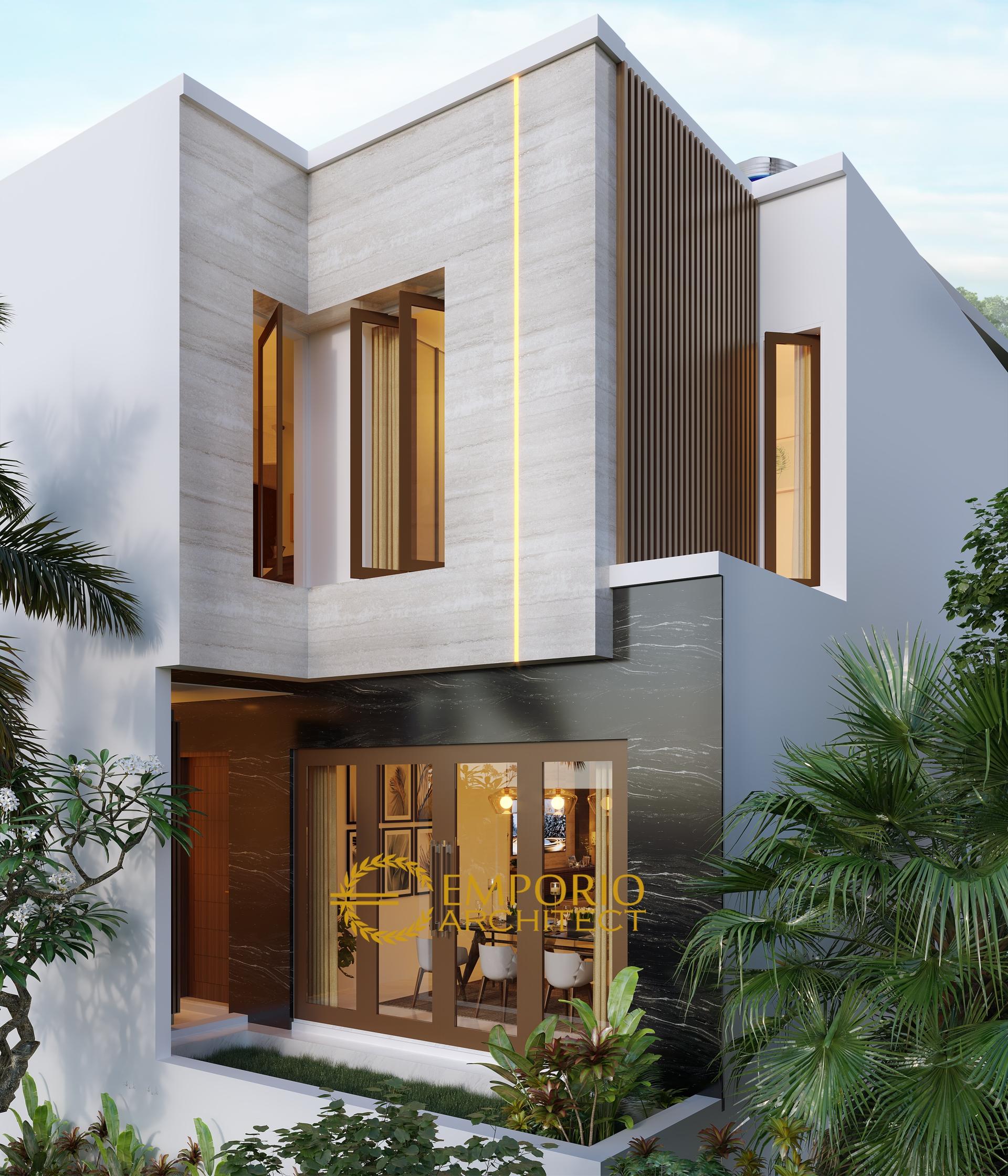  Desain  Rumah  Modern  3 Lantai Bapak Angga di Surabaya Jawa  