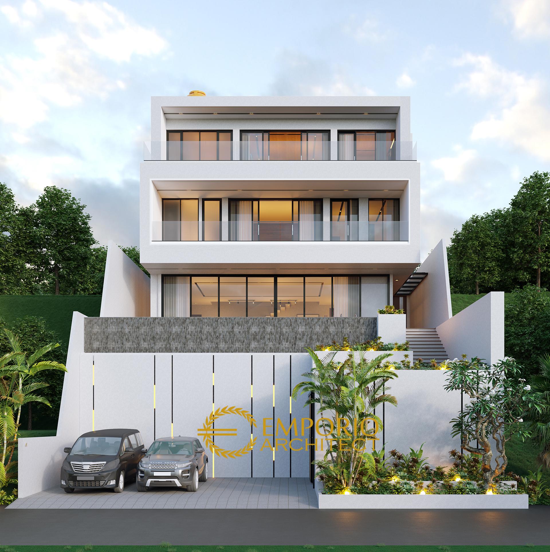 Desain Rumah Modern 3 Lantai Ibu Connie di Bogor, Jawa Barat