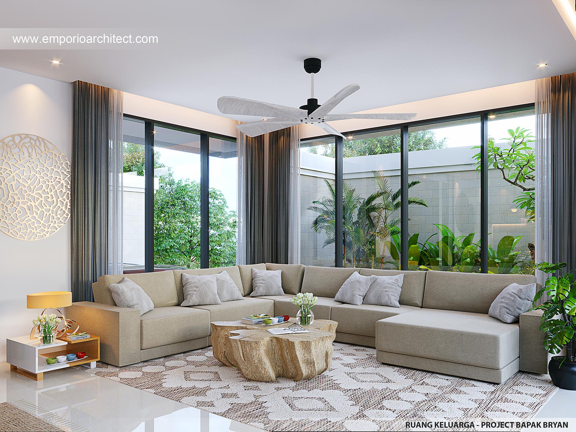 rumah modern material kaca