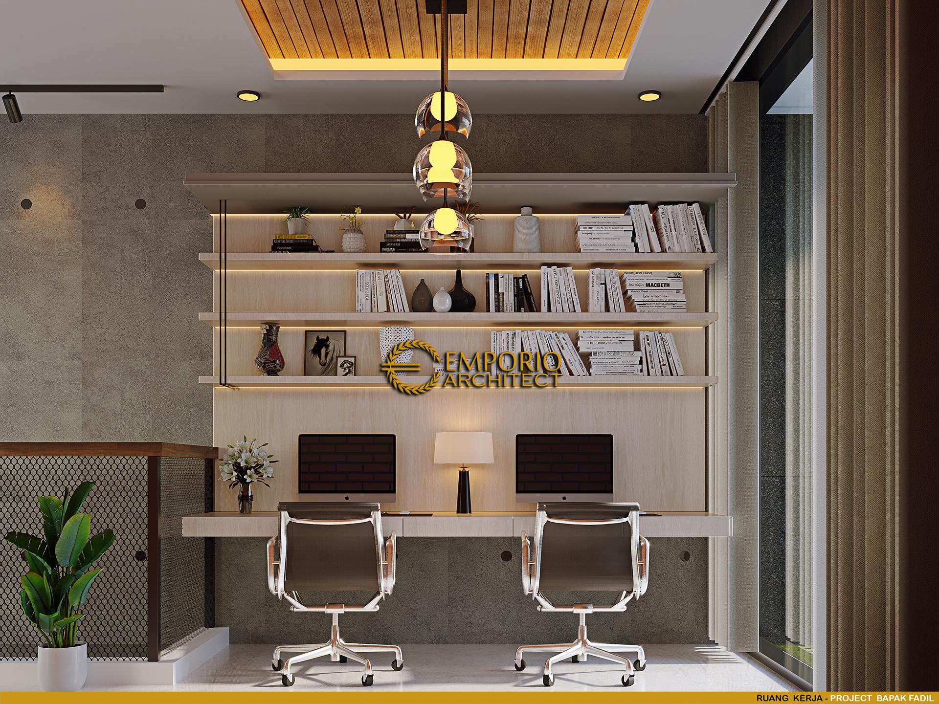 rumah modern material beton
