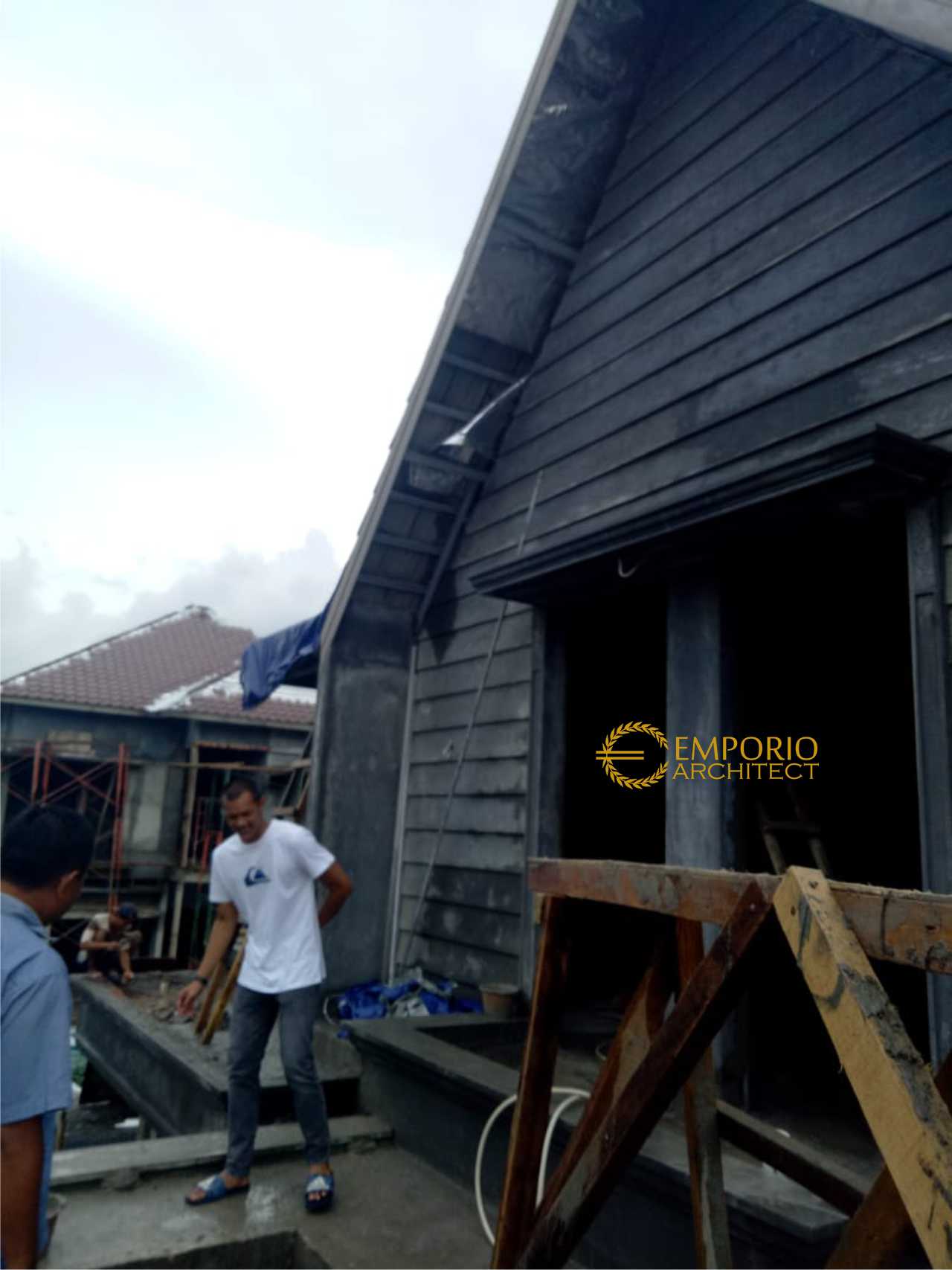 Progress Pembangunan Bagian Depan Rumah Bapak Hakim di Cibubur, Jakarta Timur 3