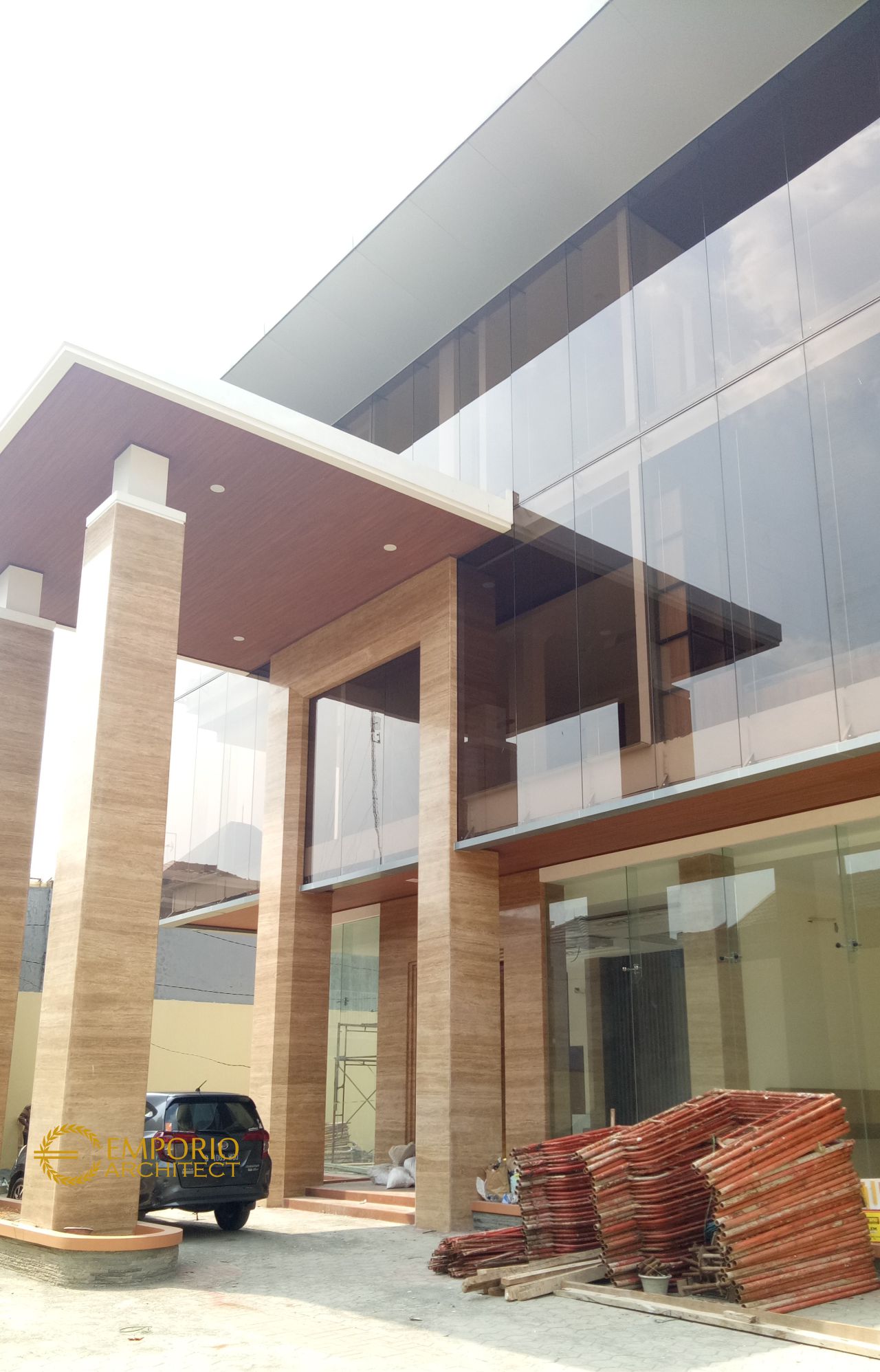 Progress Pembangunan Lobi Kantor Bapak Wiantono di Jatibening, Bekasi 2