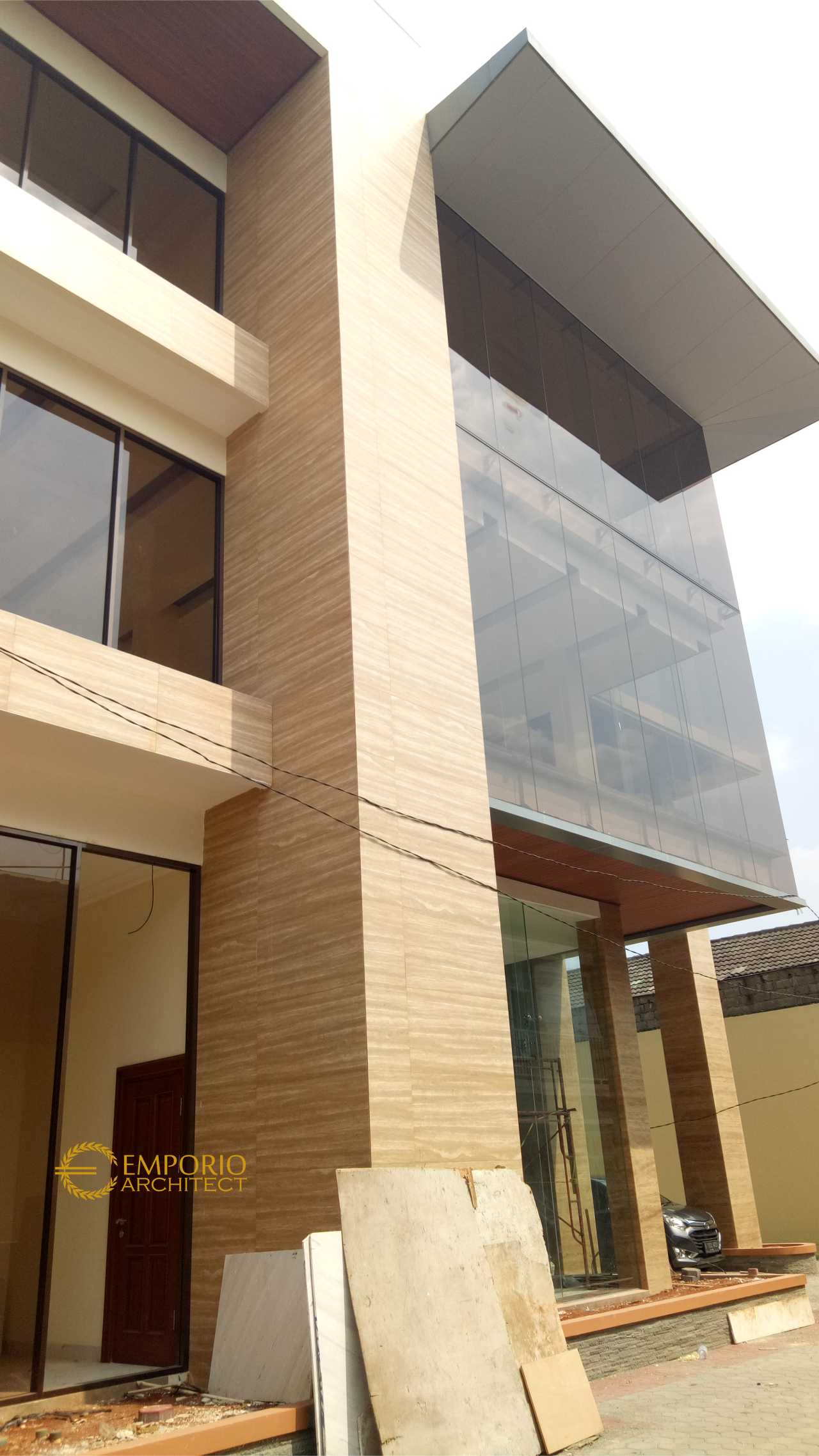 Progress Pembangunan Bagian Depan Kantor Bapak Wiantono di Jatibening, Bekasi 4