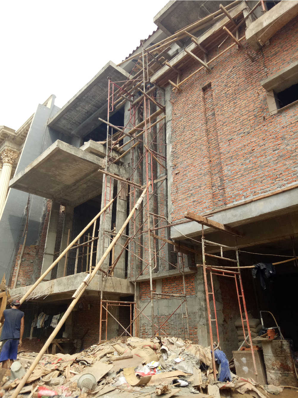 Progress Pembangunan Bagian Depan Rumah Bapak Andre di Kelapa Gading, Jakarta 5