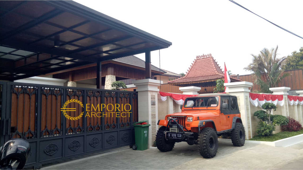 Hasil Konstruksi Rumah Style Villa Bali Tropis Bapak Bambang di Jakarta 2