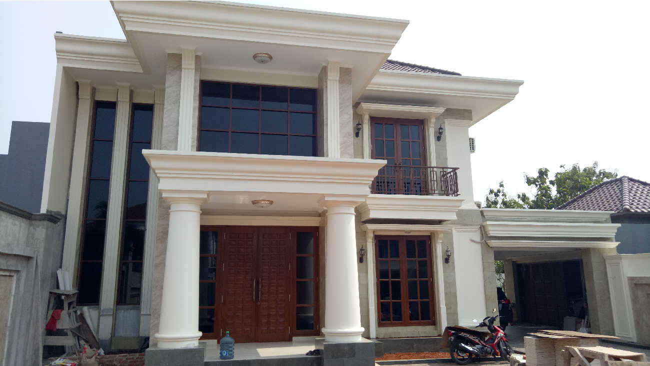 Progress pembangunan Rumah Style Classic Tropis Bapak Kusno di Depok, Jawa Barat 2