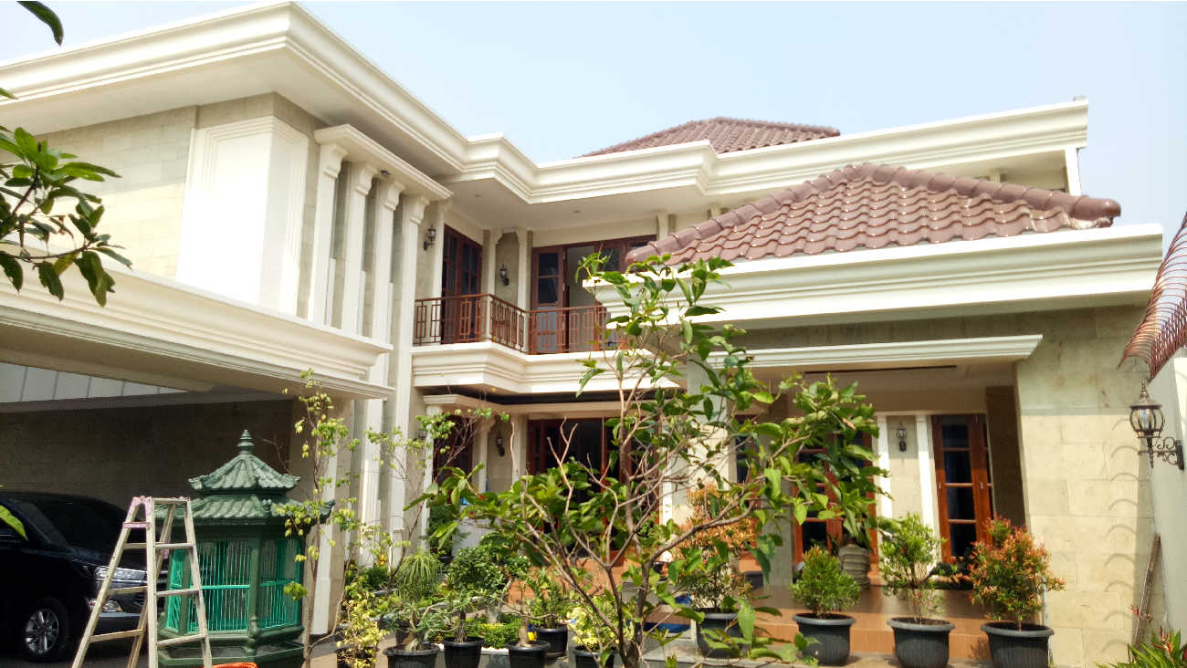 Progress pembangunan Rumah Style Classic Tropis Bapak Kusno di Depok, Jawa Barat 3