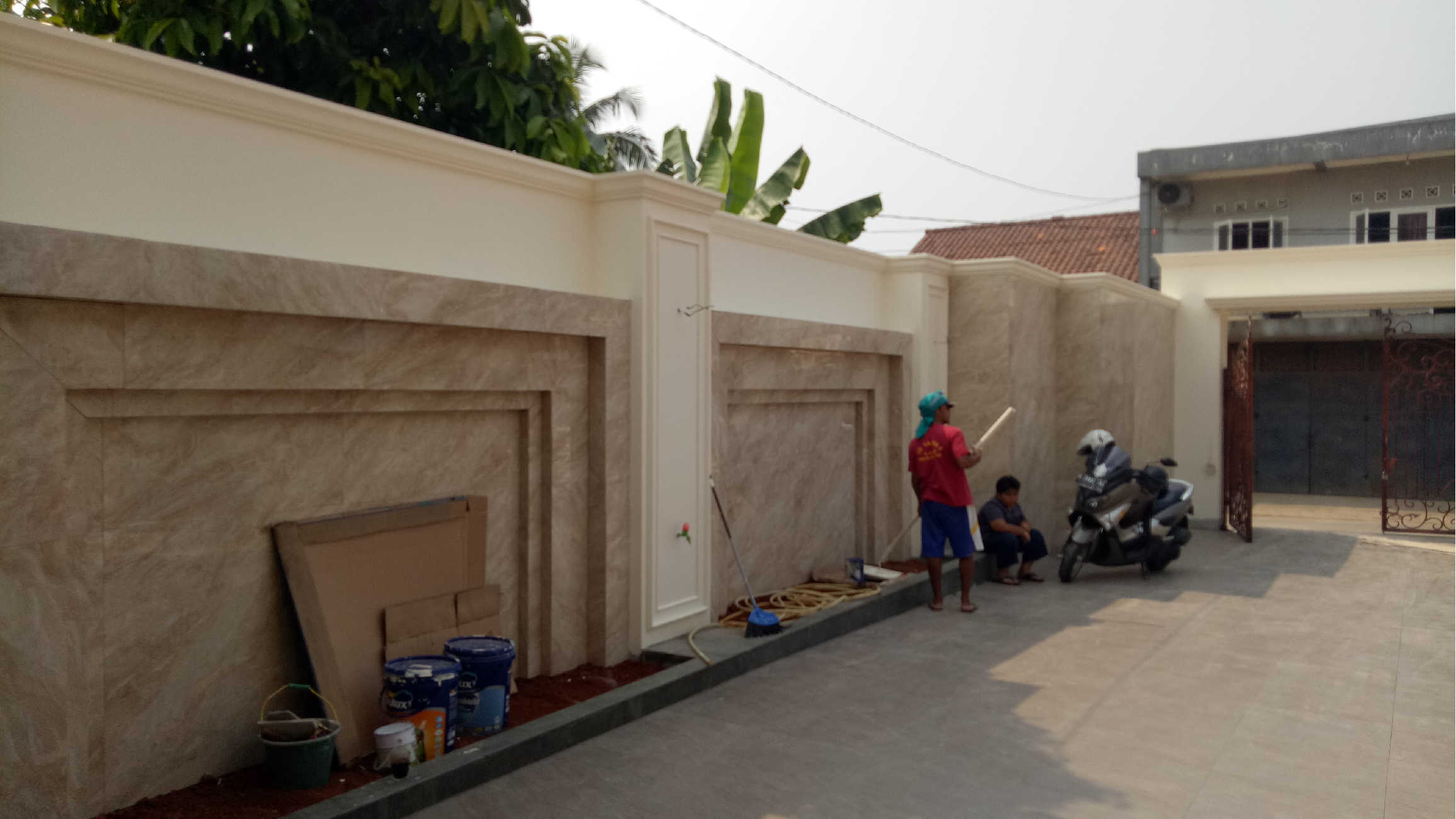 Progress pembangunan Bagian Dinding Rumah Bapak Kusno di Depok, Jawa Barat 16