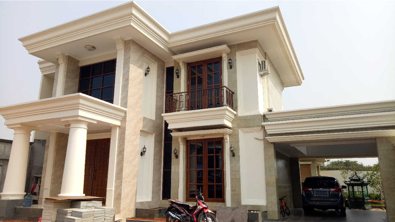 Progress pembangunan Rumah Style Classic Tropis Bapak Kusno di Depok, Jawa Barat 1