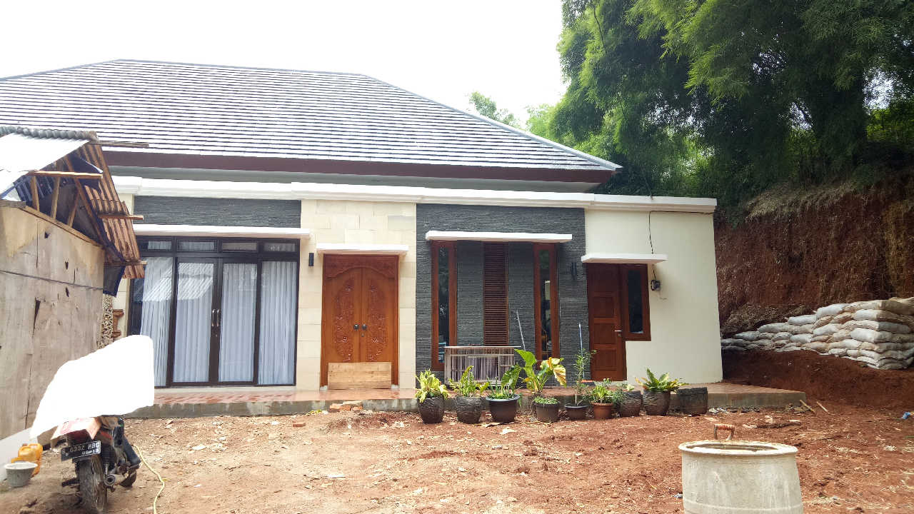 Progress Pembangunan Rumah Style Villa Bali Tropis Ibu Heri di Pamulang, Tangerang Selatan 2