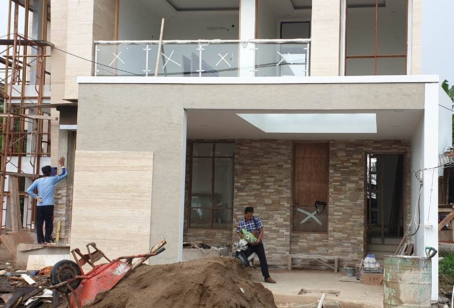Progress Pembangunan Bagian Depan Rumah Bapak Okov di Palembang 5