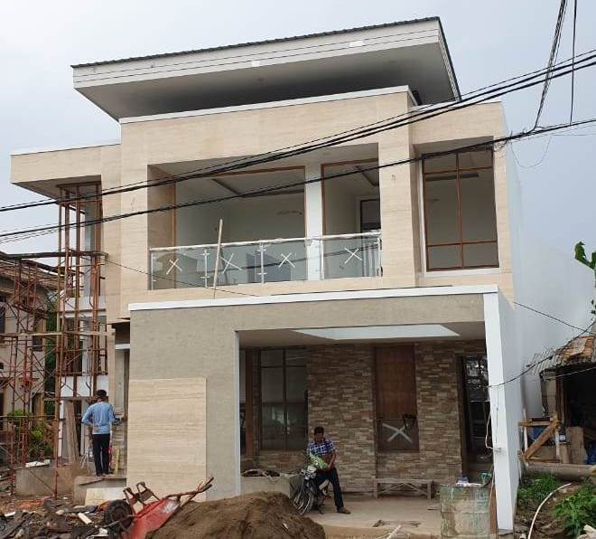 Progress Pembangunan Rumah Style Modern Tropis Bapak Okov di Palembang 2