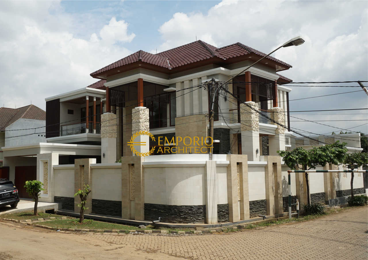 Progress Pembangunan Rumah Style Villa Bali Tropis Ibu Ponky di Bekasi 1