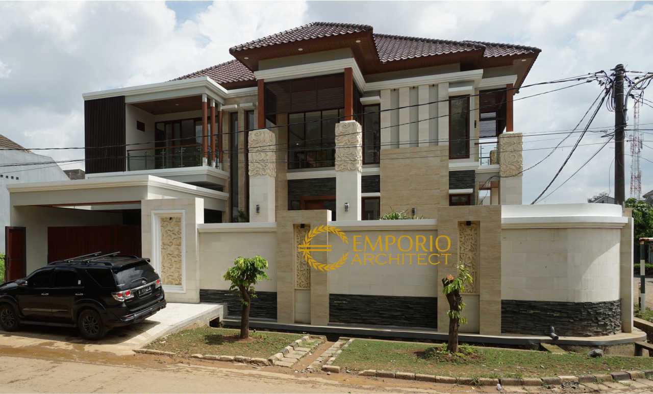 Progress Pembangunan Rumah Style Villa Bali Tropis Ibu Ponky di Bekasi 2