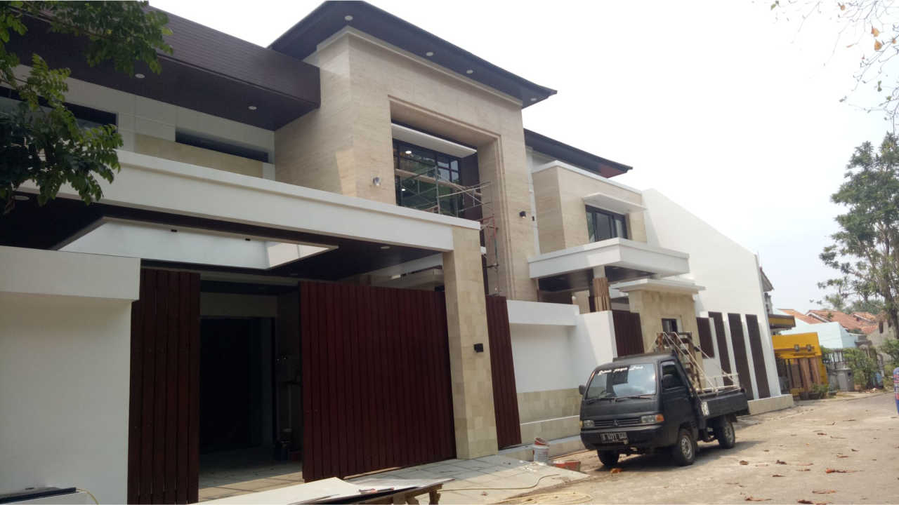 Progress Pembangunan Rumah Style Modern Tropis Bapak Anthon di Jakarta 1