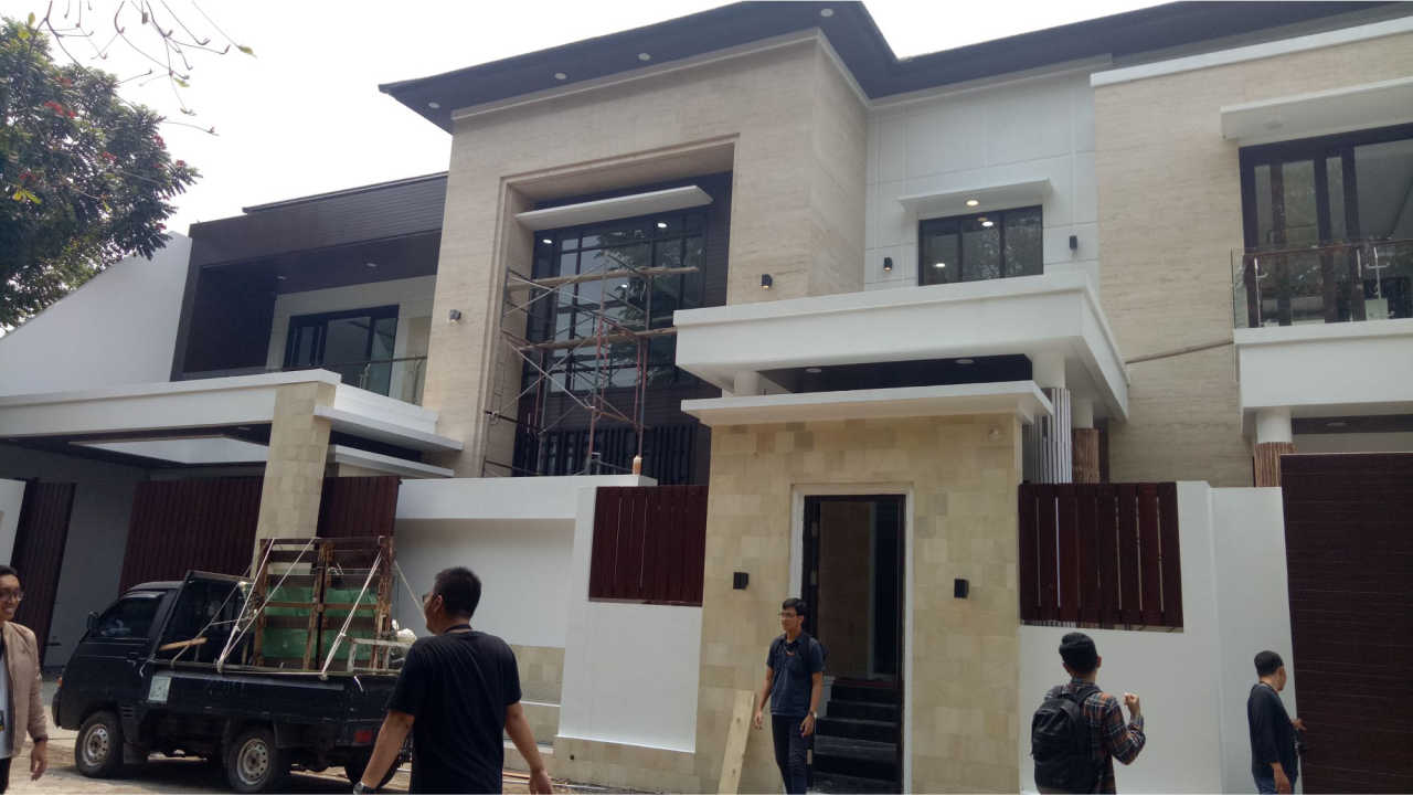 Progress Pembangunan Rumah Style Modern Tropis Bapak Anthon di Jakarta 3