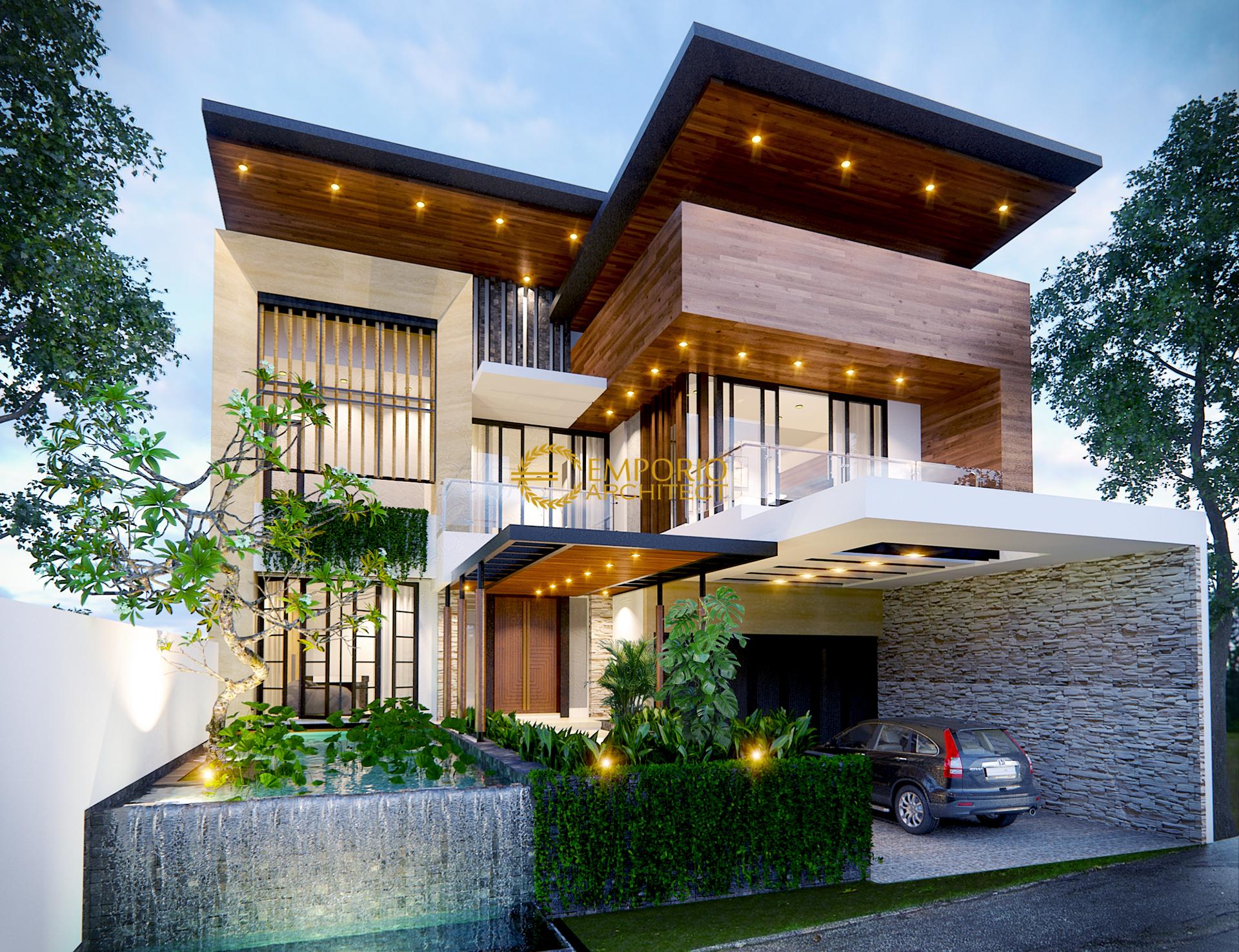 Desain Rumah Modern 2 Lantai Bapak Indra di Bandung