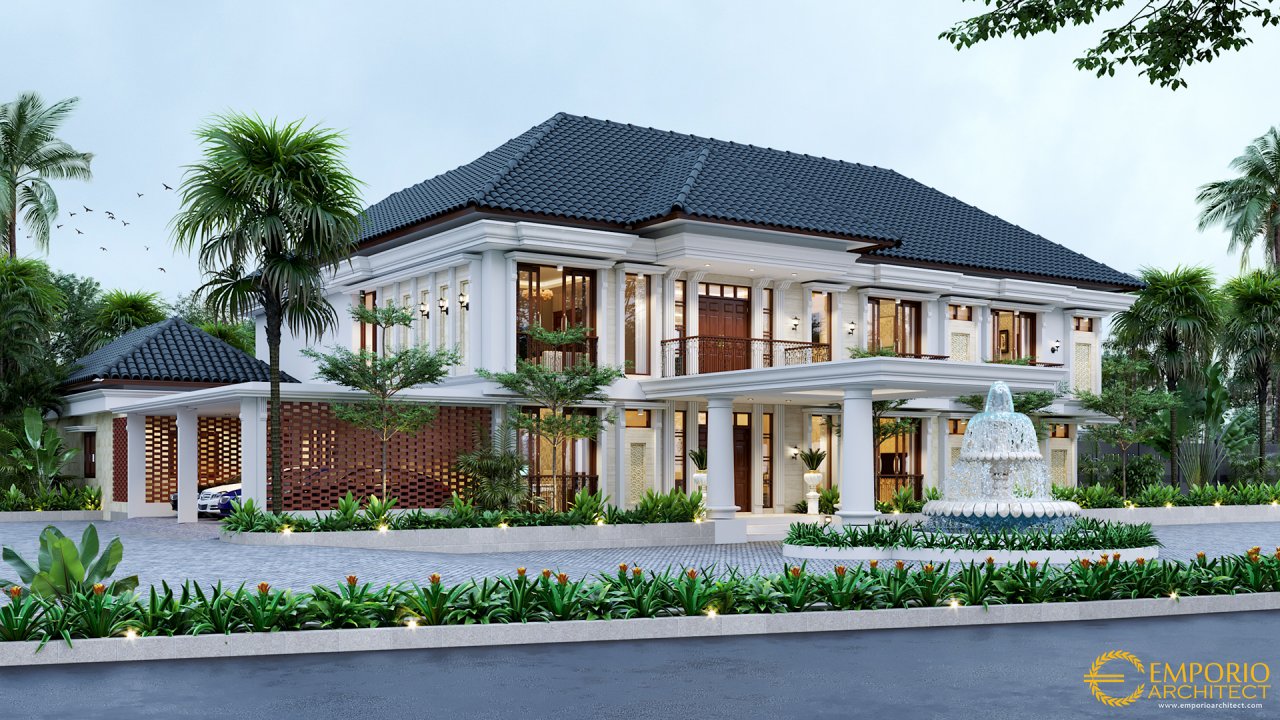 Desain rumah klasik eksterior