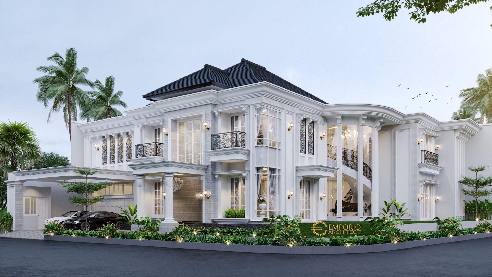 Desain Rumah Hook Classic 2 Lantai Bapak Paul Di Bogor