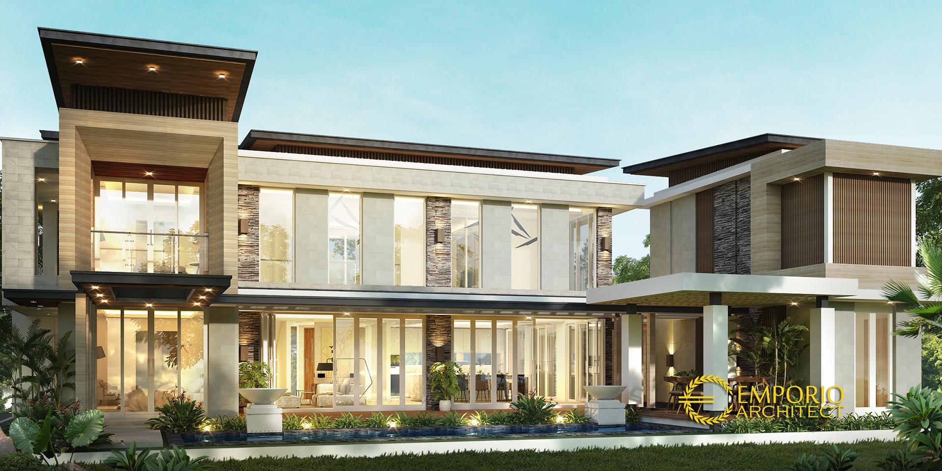 Desain Rumah Modern 2 Lantai Bapak Wijaya di Bogor