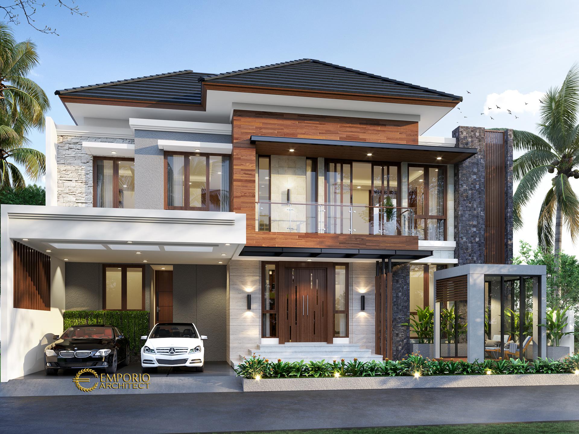 Desain Rumah Modern 2 Lantai Bapak Adi di Bogor Jawa Barat