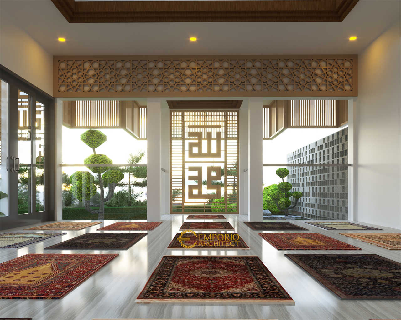Desain Mushola  Modern 1 Lantai Green Bamboo Terrace di 