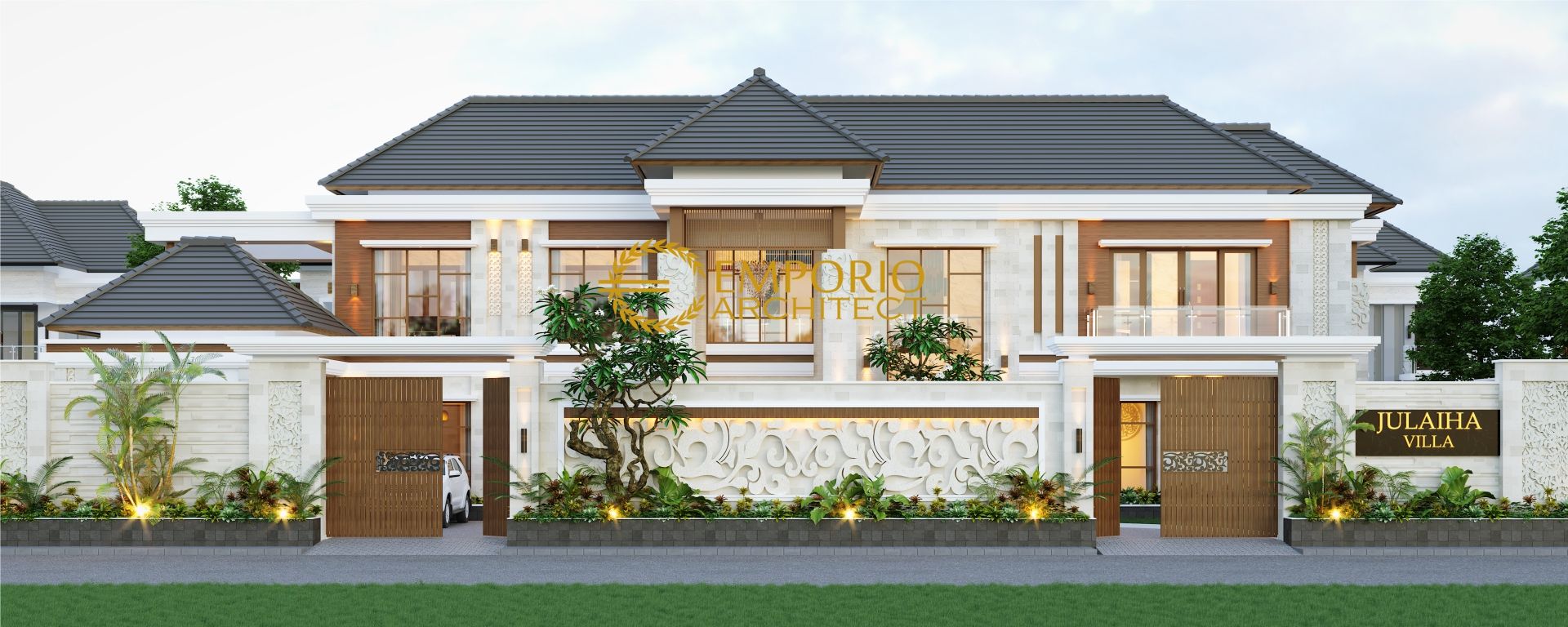 Desain Rumah Villa Bali 2 Lantai Mr Dawood Di Brunei Darussalam