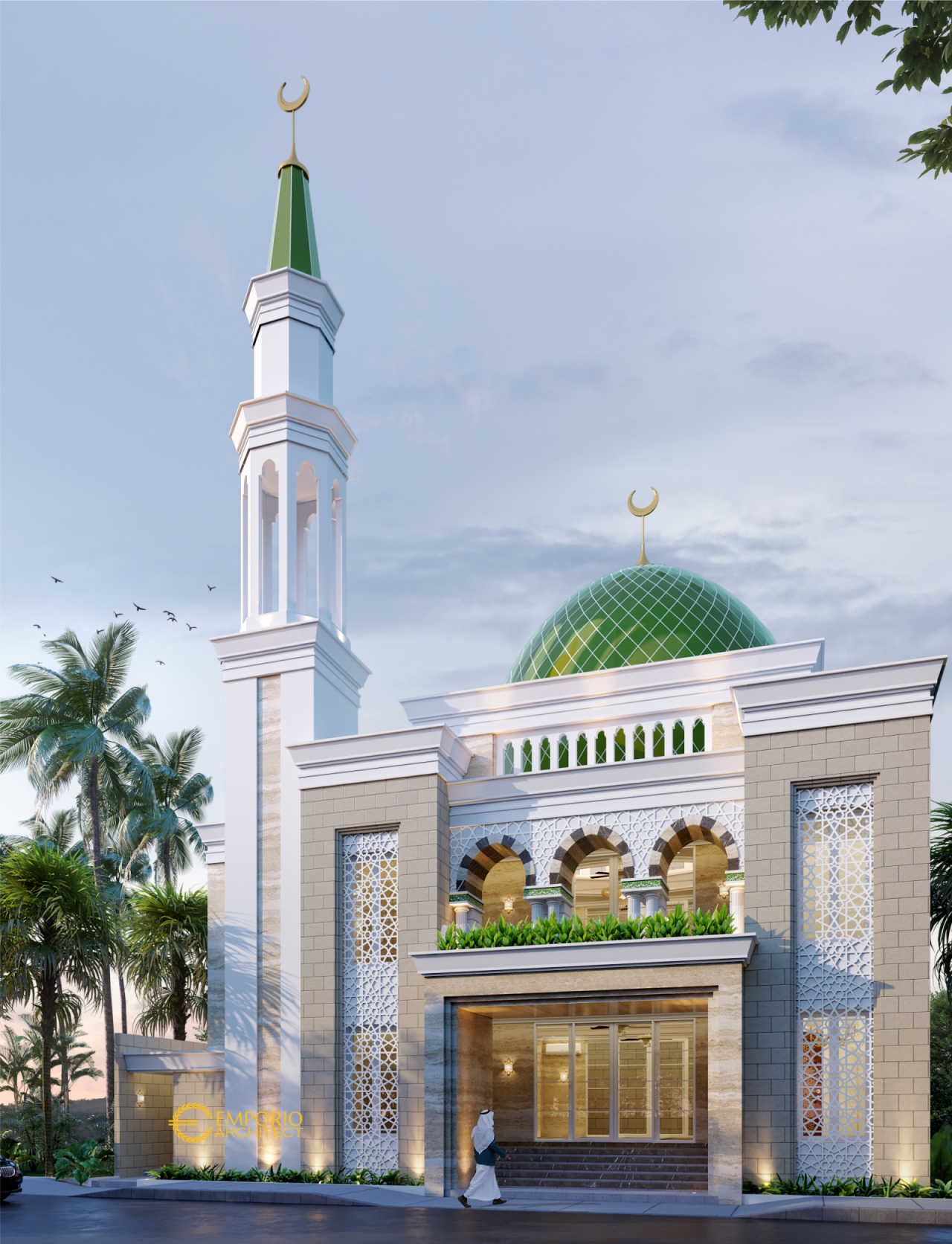45 Desain  Masjid  2 Lantai