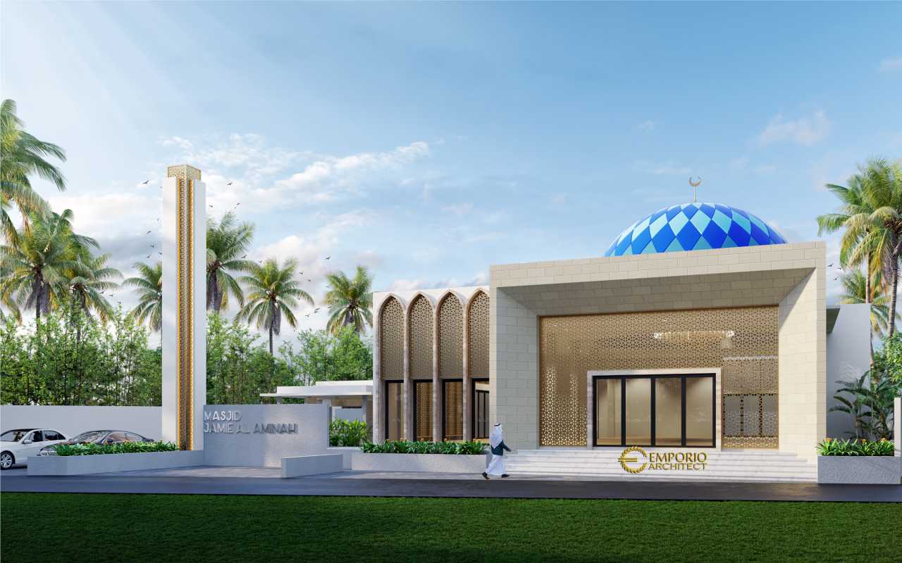  Desain  Masjid  Modern 1 Lantai Jamie Al Minah di Cikarang 