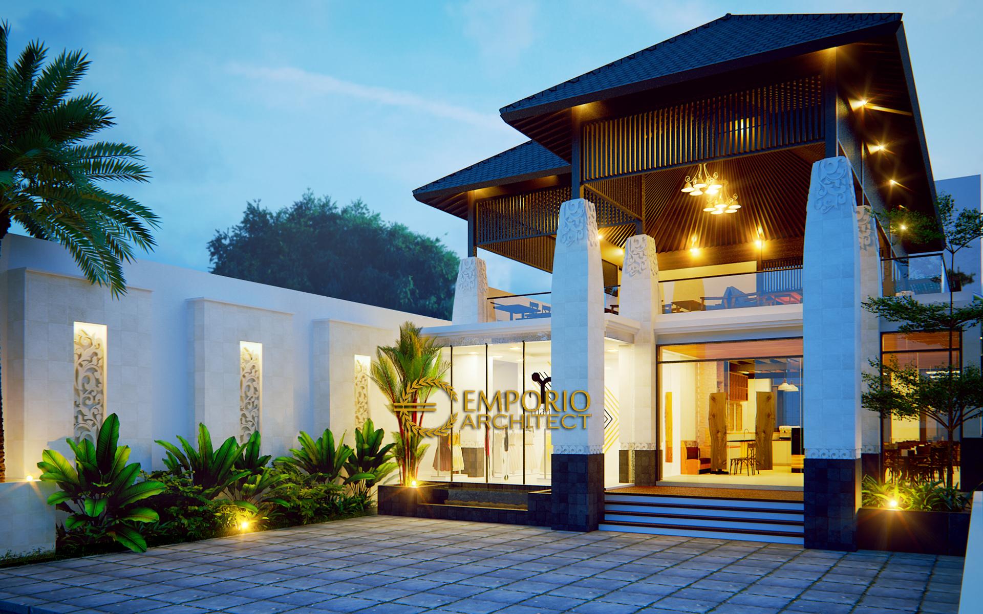 Desain  Hostel Style Villa  Bali  2 Lantai Bapak Yohanes di 