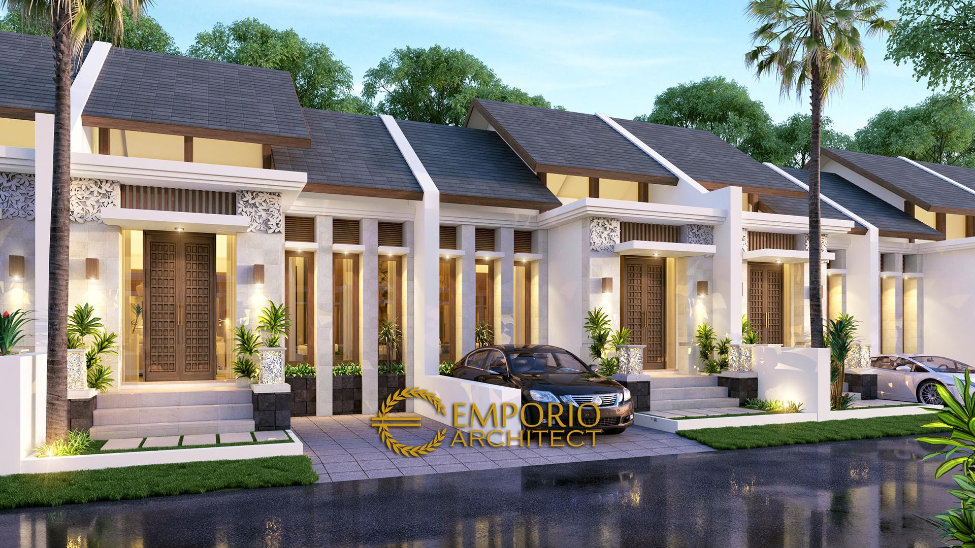  Desain Perumahan  Villa Bali 1 Lantai Bapak Andrey di Jakarta