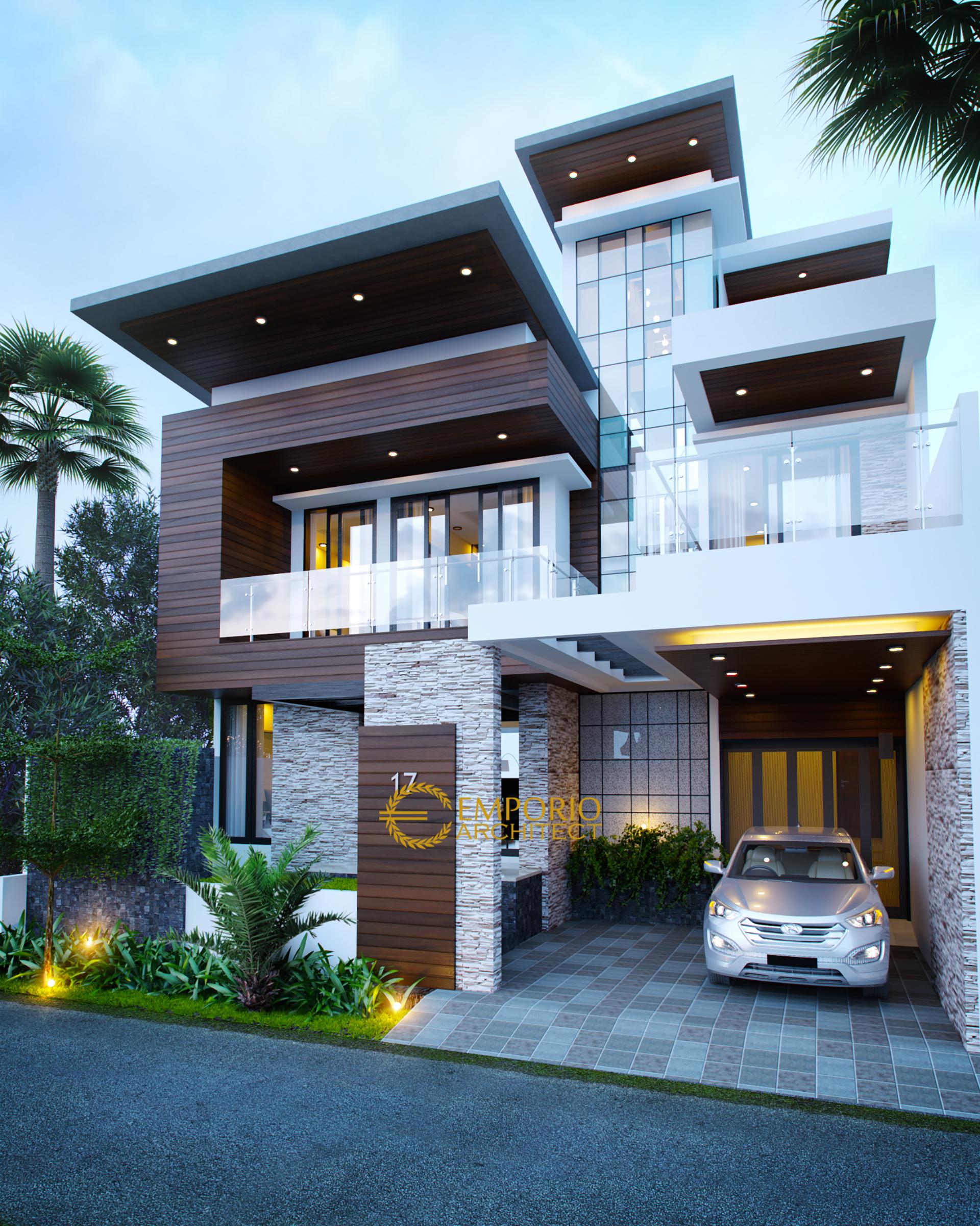 Desain Rumah Modern 2 Lantai Keluarga Bapak Andrika Di Tangerang