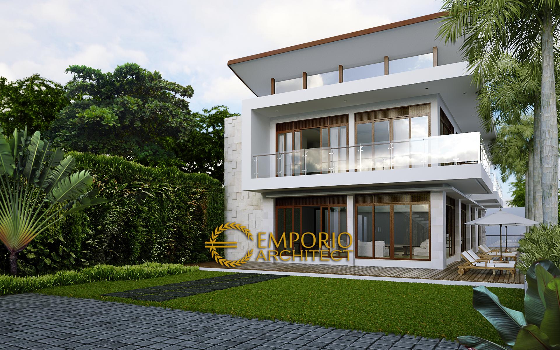 Desain Rumah Modern 2 Lantai Bapak Boy Manuel di Puncak Bogor