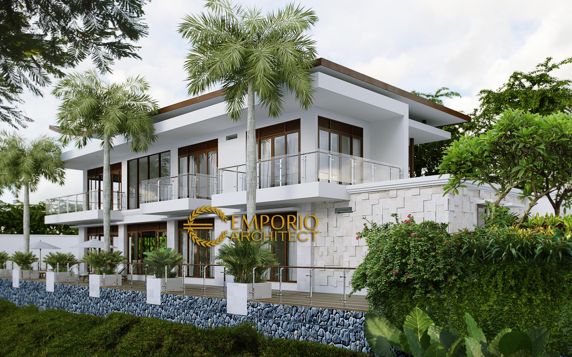 Desain Rumah Modern 2 Lantai Bapak Boy Manuel di Puncak Bogor
