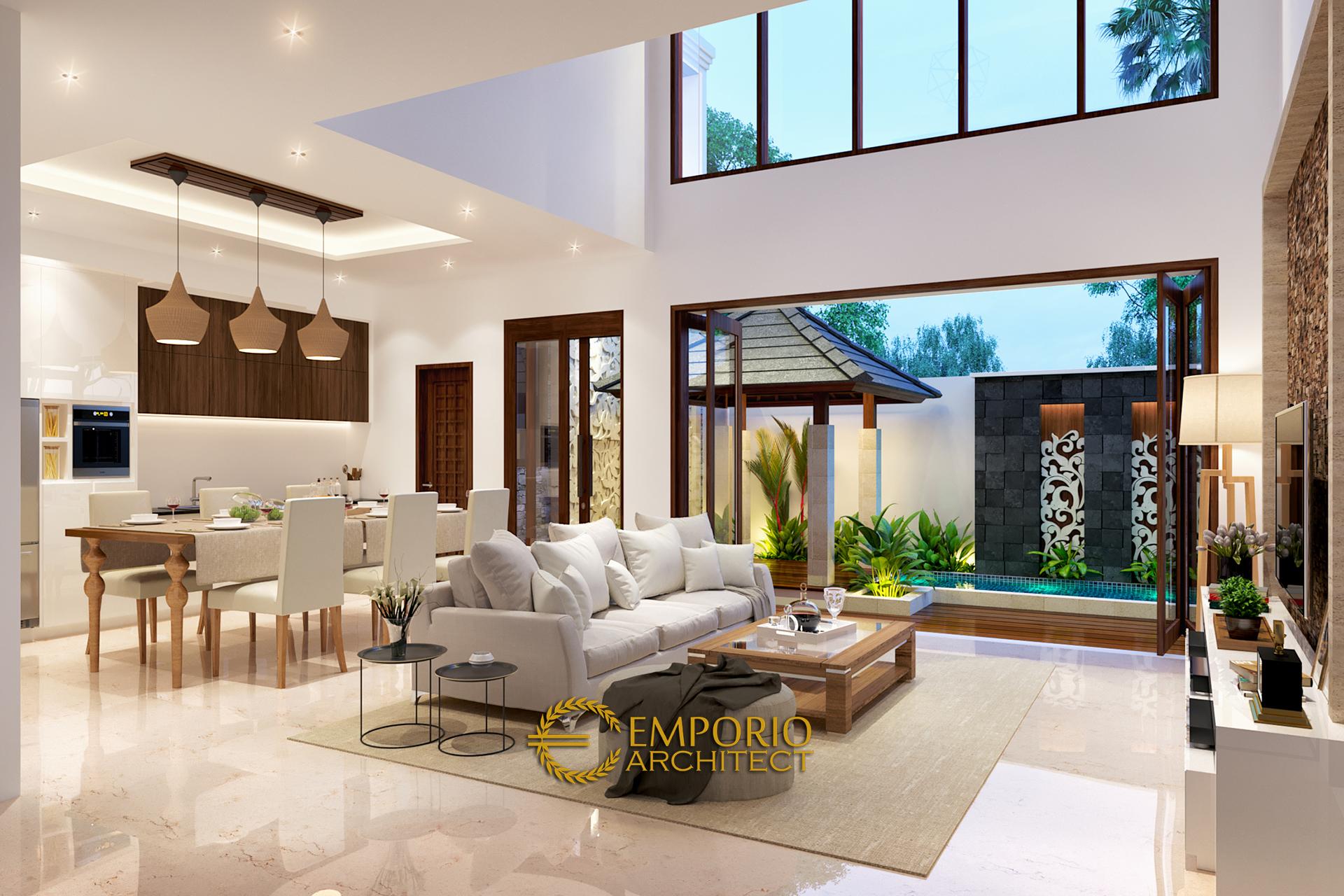 Desain Rumah Villa Bali 1 Lantai Bapak Doni di Bogor