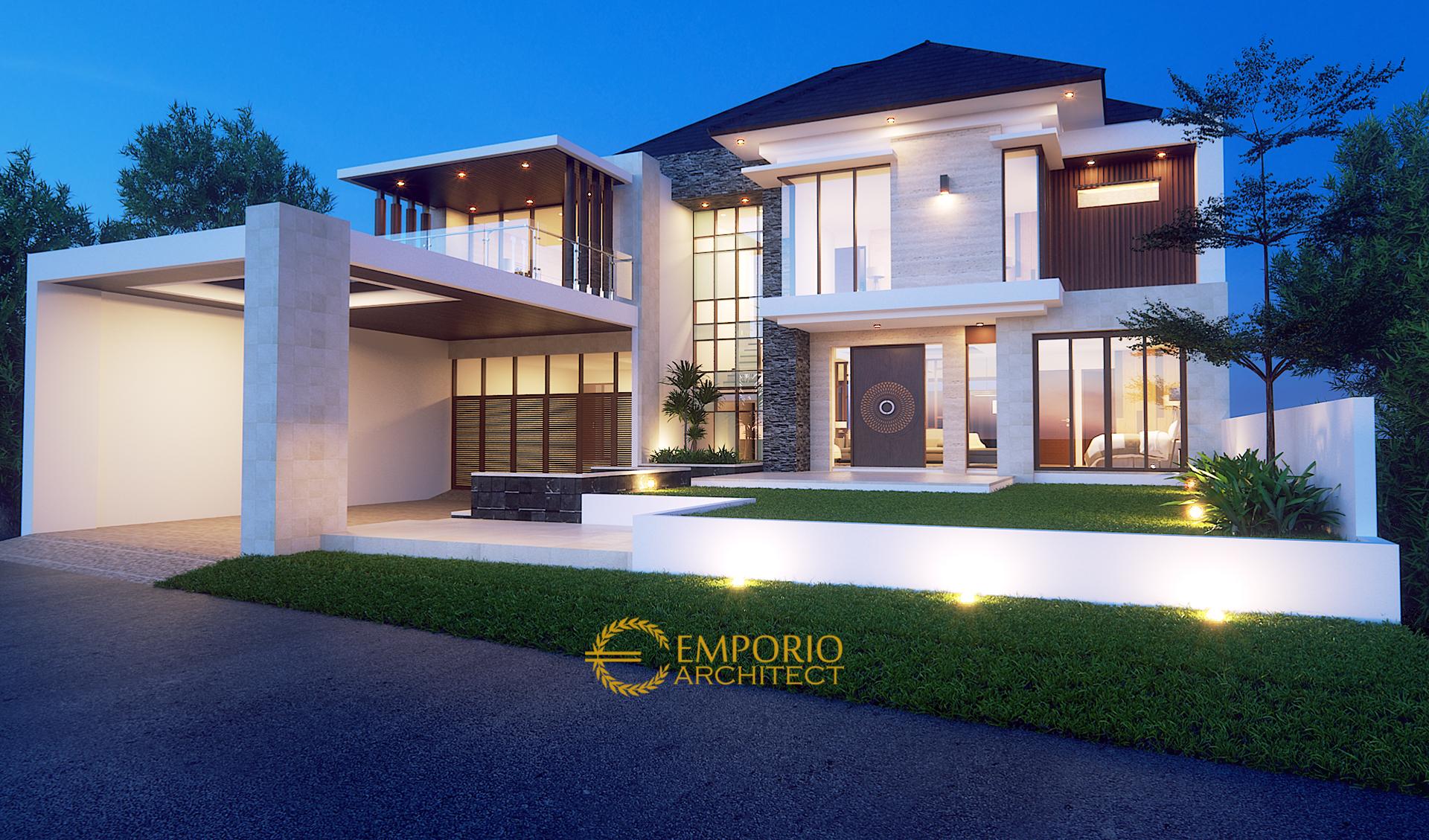  Desain  Rumah Modern 2 Lantai Bapak Edo di Lampung