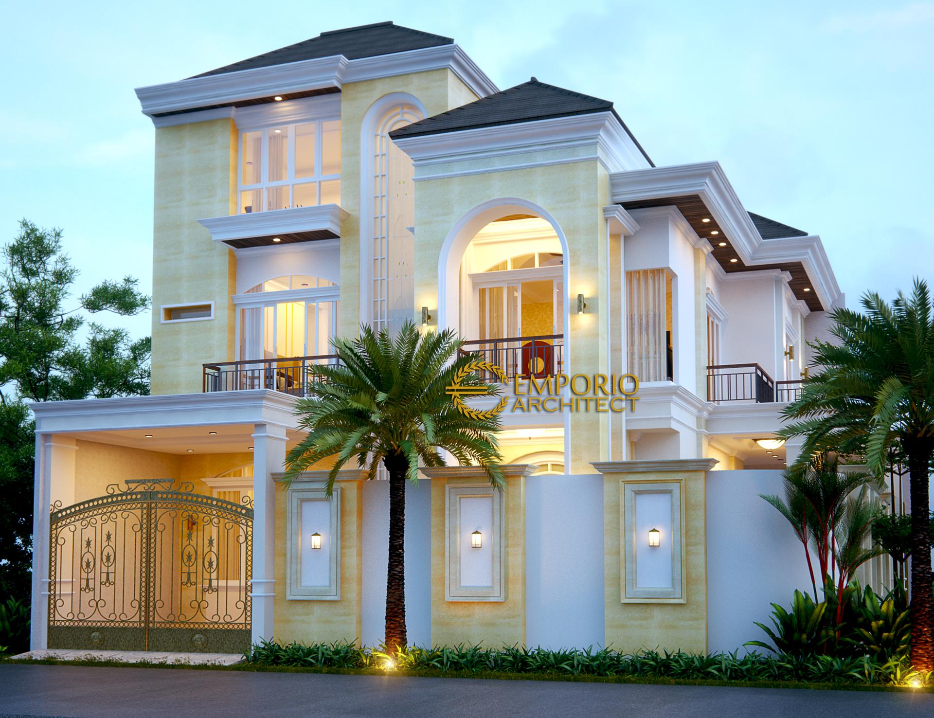Desain Rumah Hook Mediteran 2 Lantai Bapak Julius di Jakarta