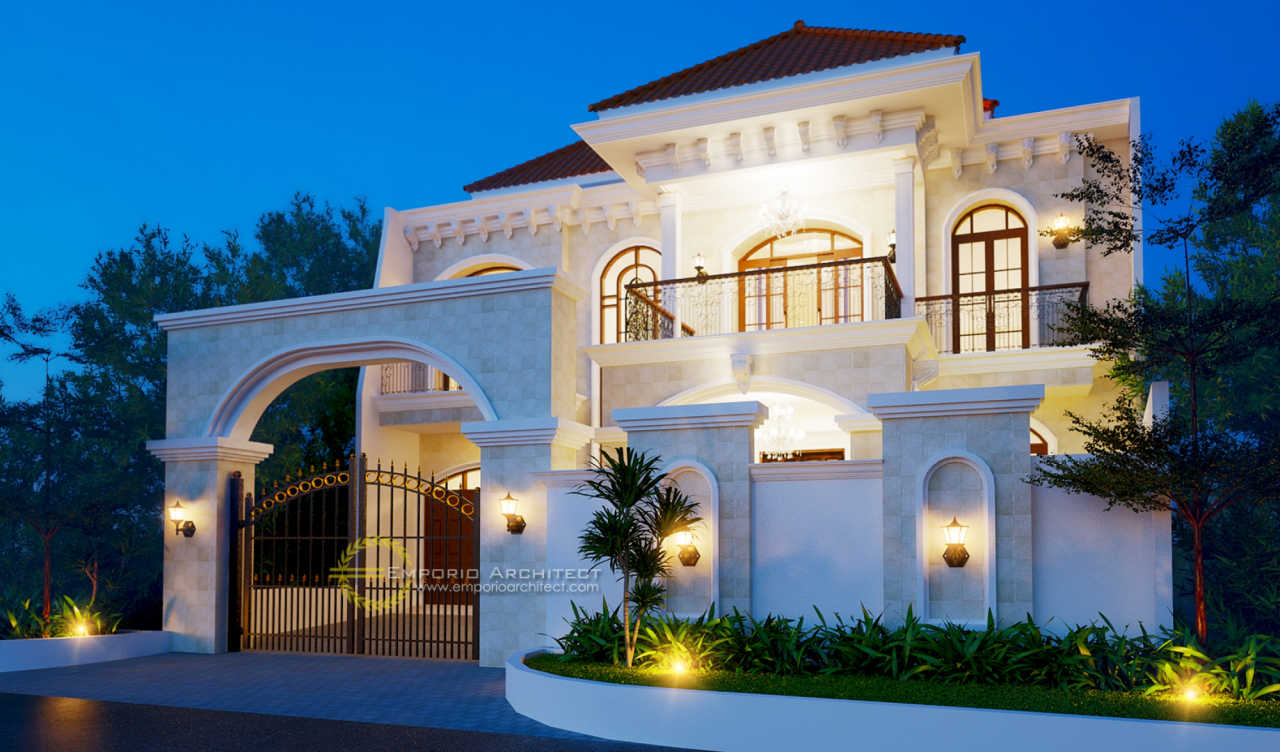 Desain Rumah Mediteran 2 Lantai Kavling 9 Bapak Pramudya Di Sentul