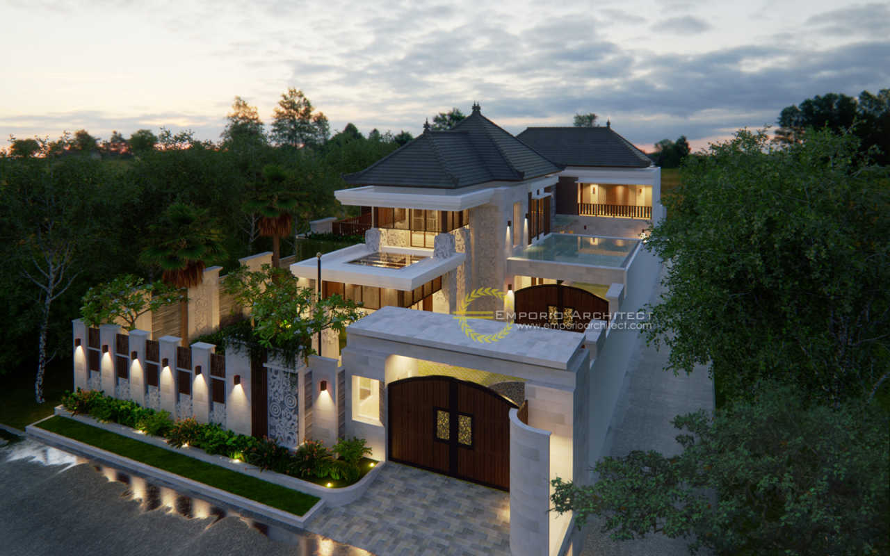 Desain Belakang Rumah Bapak Tantra di Medan