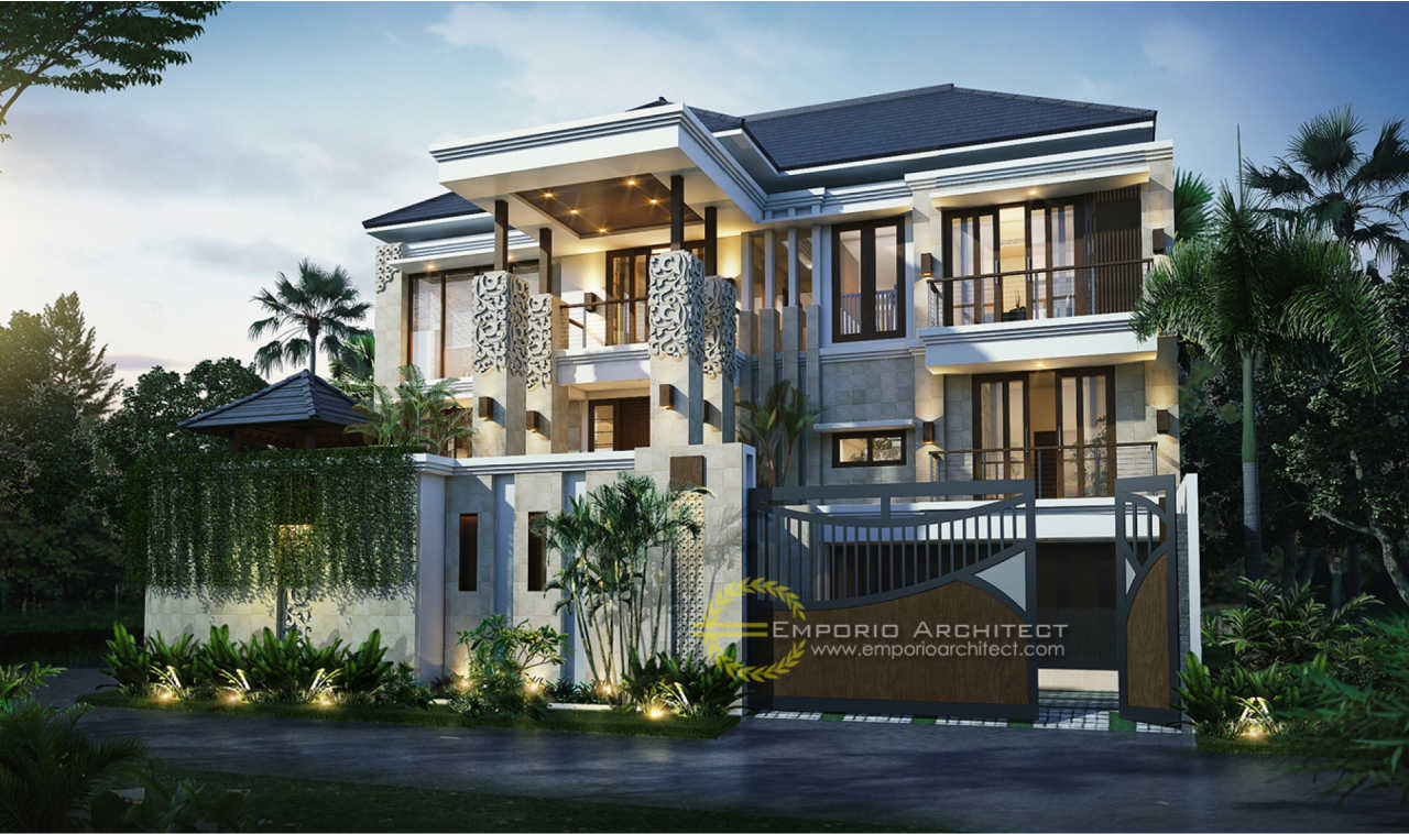 Gambar Model Desain Pintu Rumah Gaya Bali Sketsa Denah Gambar Style di ...