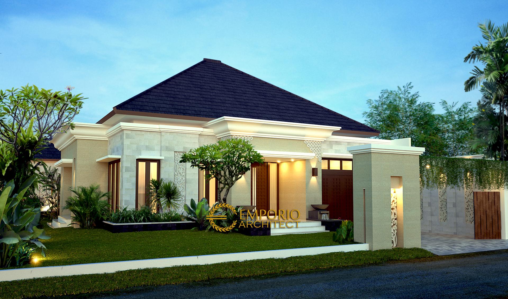 Desain Rumah Villa Bali 1 Lantai Bapak Toha Di Sumatera Utara