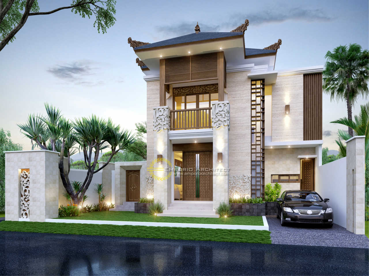 Desain rumah Ibu Fitri di Bandung