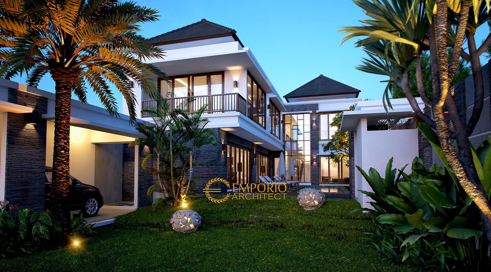  Desain  VIlla  Modern 2 Lantai Ibu Cempaka di Canggu Bali 