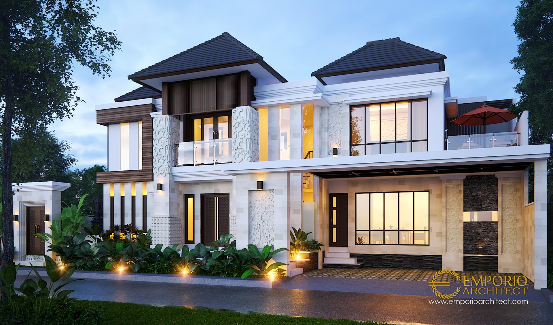 Desain Rumah Hook Villa Bali 2 Lantai Bapak Agus Eka Di Gianyar