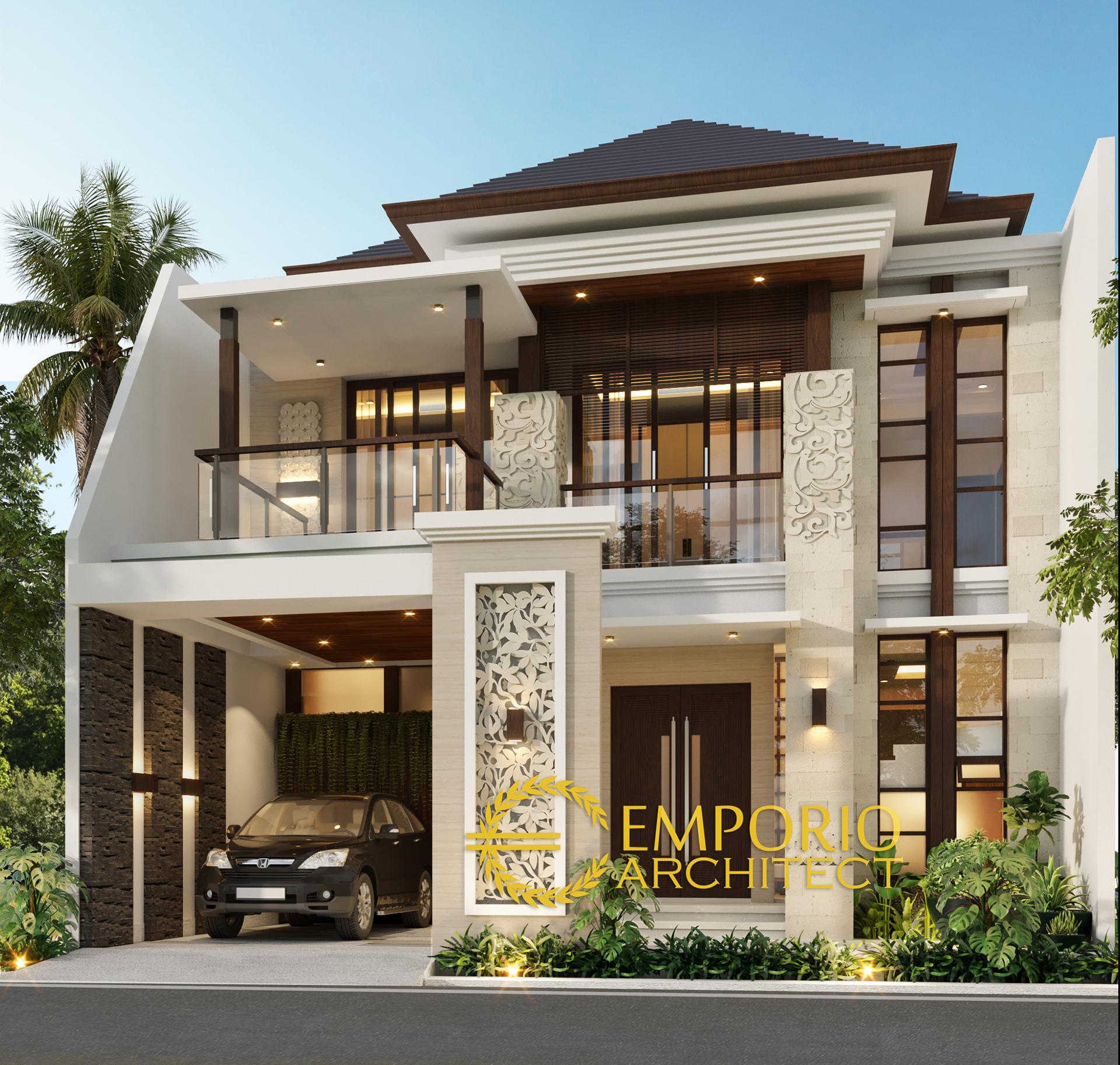 Desain Rumah Villa Bali 2 Lantai Ibu Rita Di Jakarta Barat