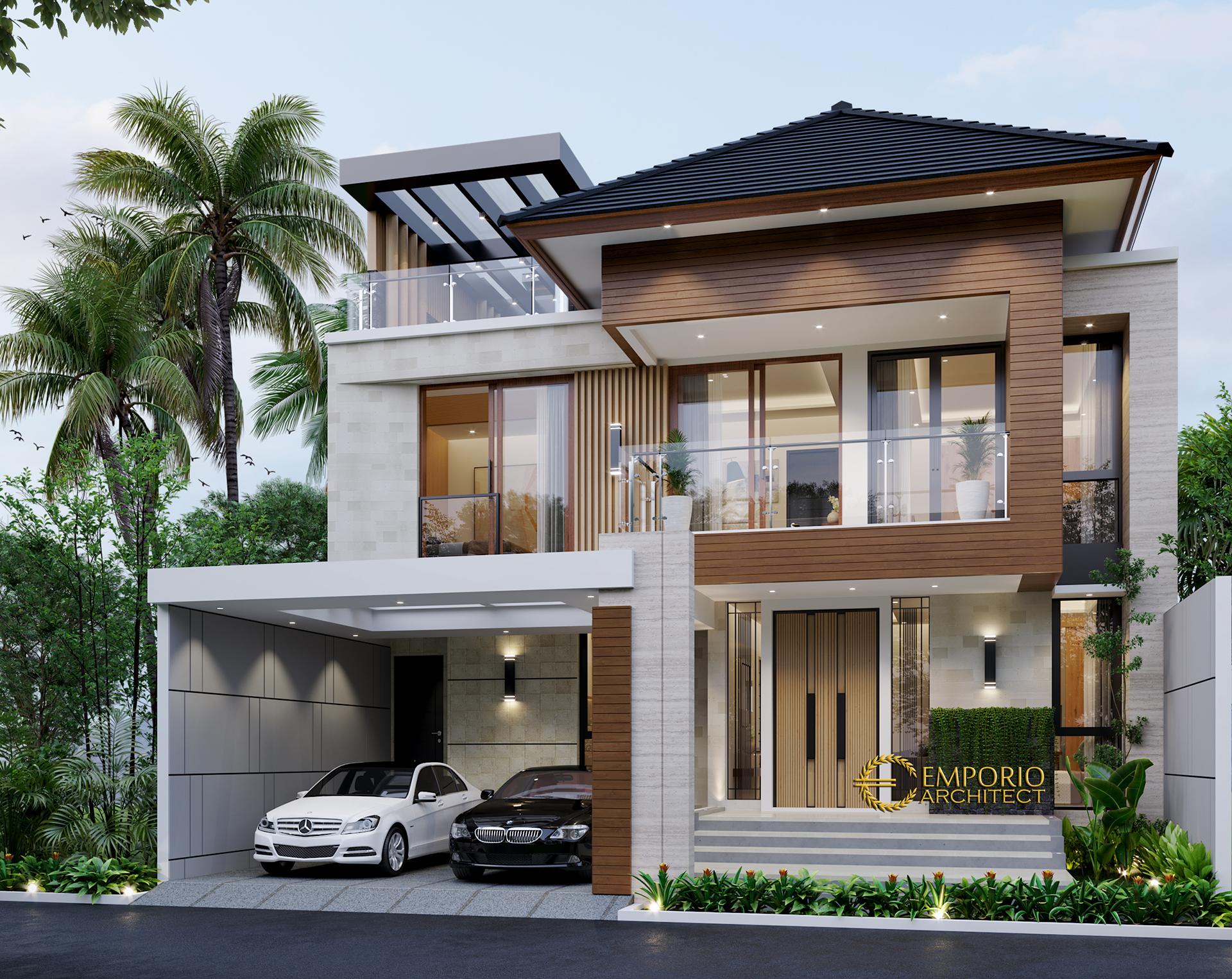  Desain  Rumah  Modern 3 Lantai Bapak Andy di Jakarta 