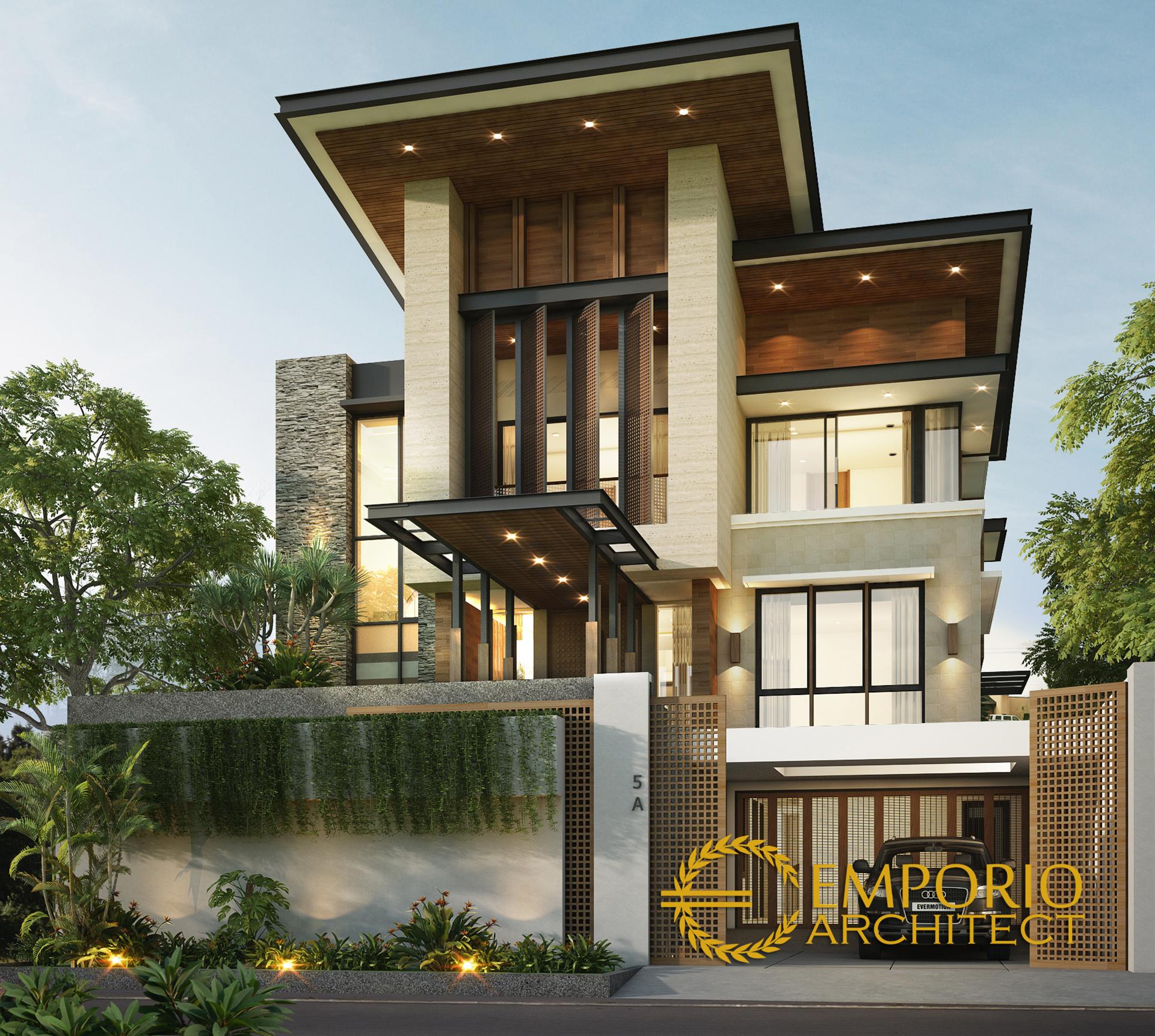 Desain Rumah Modern 3 Lantai Bapak Arnold Ii Di Jakarta